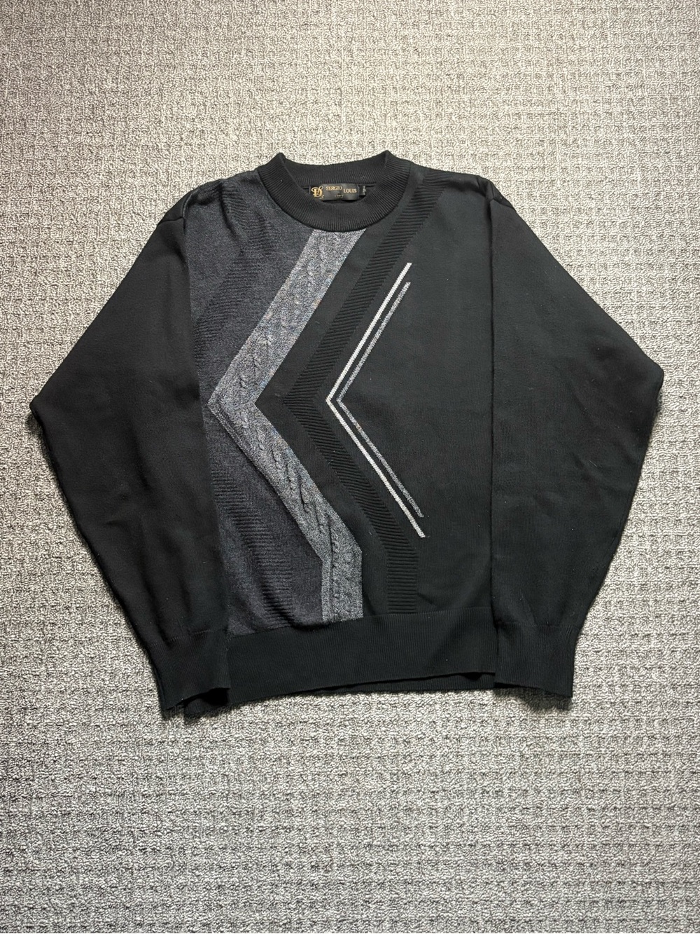 Vintage Sergio Louis Knit Graphic Sweater | $30